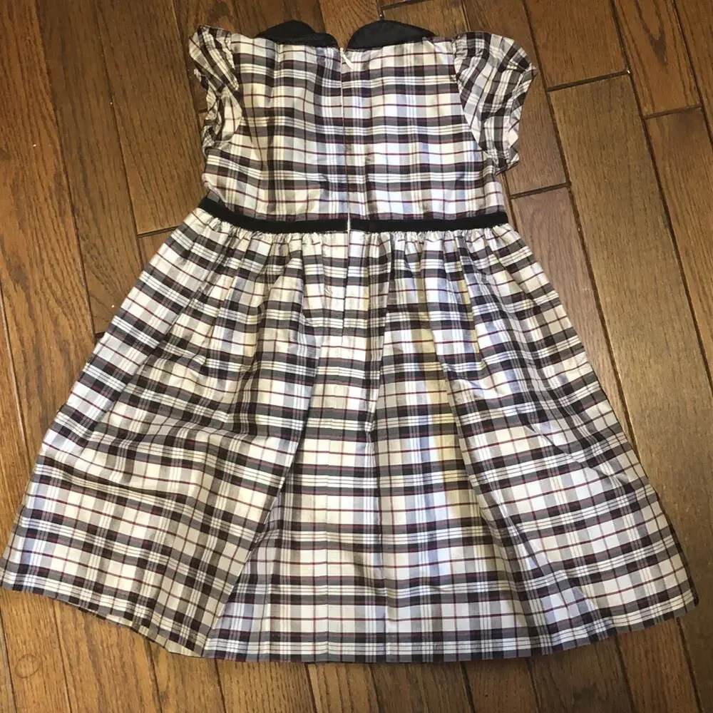 Gymboree Black And Red Plaid Dress size 4